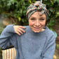 Ladies Turban Hat - Brown Winter Ilanthe William Morris Liberty of London - Silk & Lawn