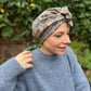 Ladies Turban Hat - Brown Winter Ilanthe William Morris Liberty of London - Silk & Lawn