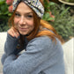 Twisted Turban Headband - Liberty of London Blue & Purple Wiltshire (MEDIUM) - Silk & Lawn