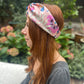 Silk Twisted Turban hairband and neck scarf in Liberty of London Pavilion Silk Satin - 100% silk (MEDIUM) - Silk & Lawn