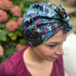 Luxury Silk Turban & Head wrap - Liberty of London Artist Birds printed silk twill - Silk & Lawn