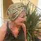 Little Susan Turban Hat -Gold graphic print - Silk & Lawn