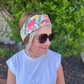 Ladies Twisted Turban Headband - Nine Elms Liberty in Love - Heart print - Silk & Lawn