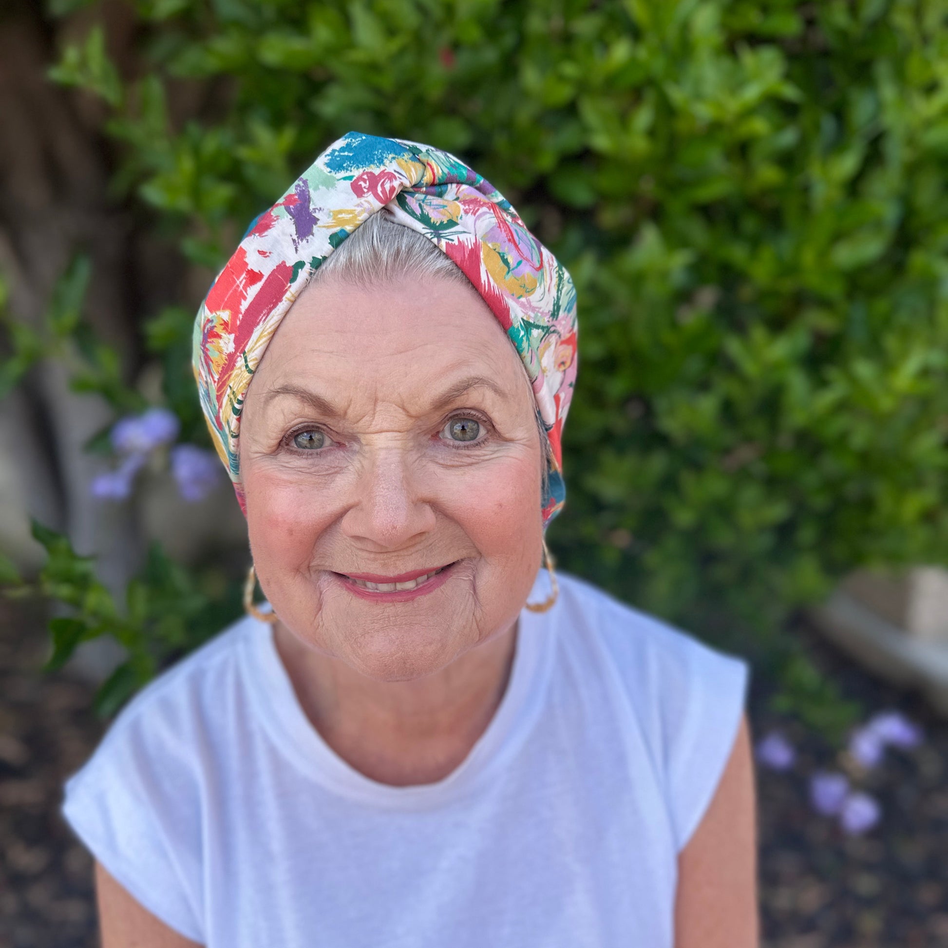 Little Susan Turban Hat - Nine Elms Liberty in Love - heart print - Silk & Lawn