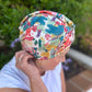 Little Susan Turban Hat - Nine Elms Liberty in Love - heart print - Silk & Lawn