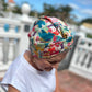 Little Susan Turban Hat - Nine Elms Liberty in Love - heart print - Silk & Lawn