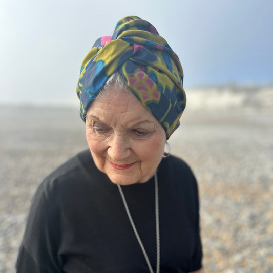 Little Susan Turban Hat - Betsy Shadow Yellow