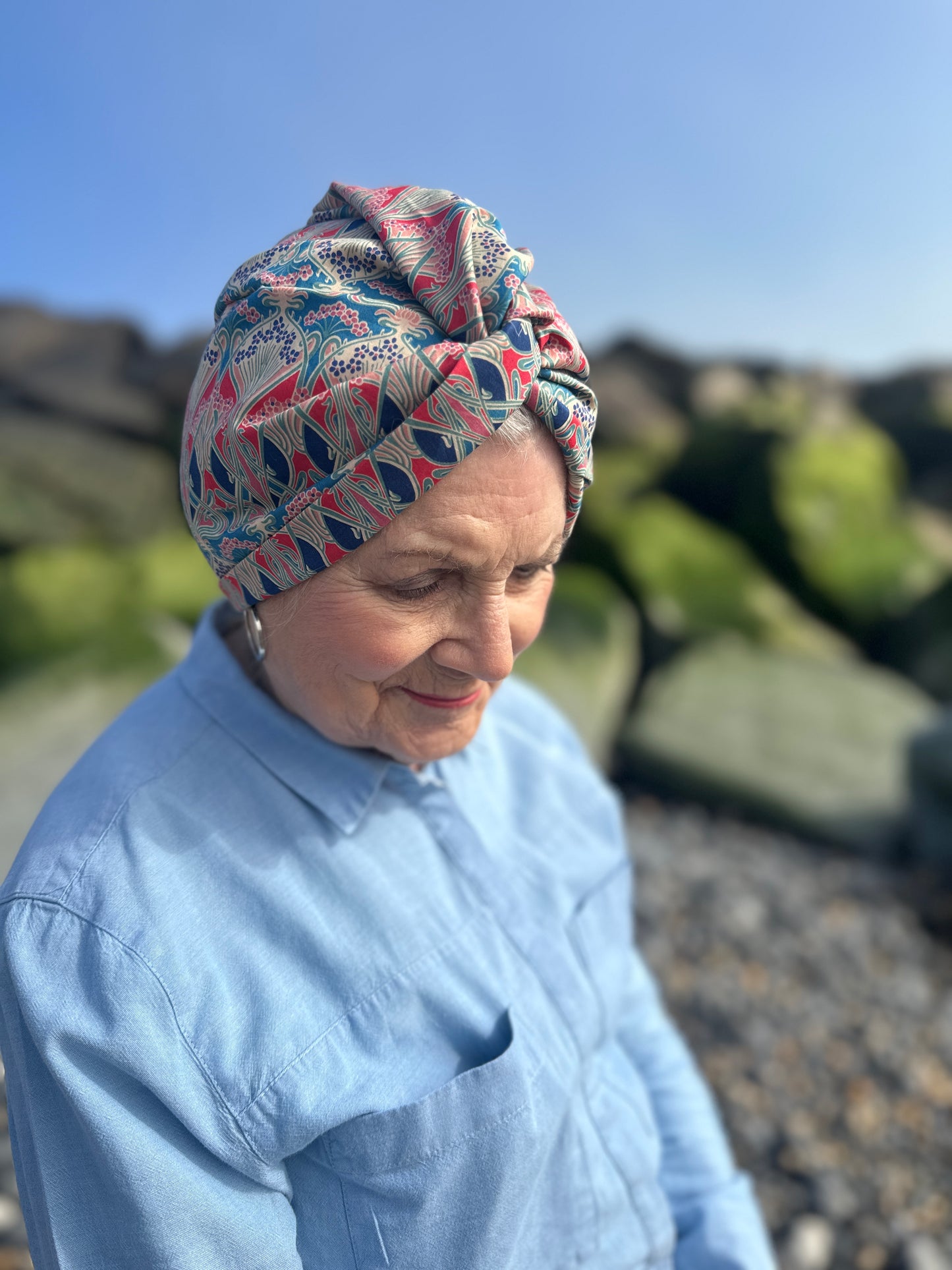 Little Susan Turban Hat - Liberty of London Ianthe print