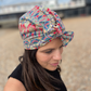 Classic Turban Hat - Liberty of London Ianthe in Red - Silk & Lawn