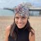 Classic Turban Hat - Liberty of London Ianthe in Red - Silk & Lawn
