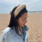 Together Co Twisted Alice Headband - Liberty of London Yellow D'anjo floral print - Silk & Lawn