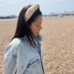 Together Co Twisted Alice Headband - Liberty of London Yellow D'anjo floral print - Silk & Lawn