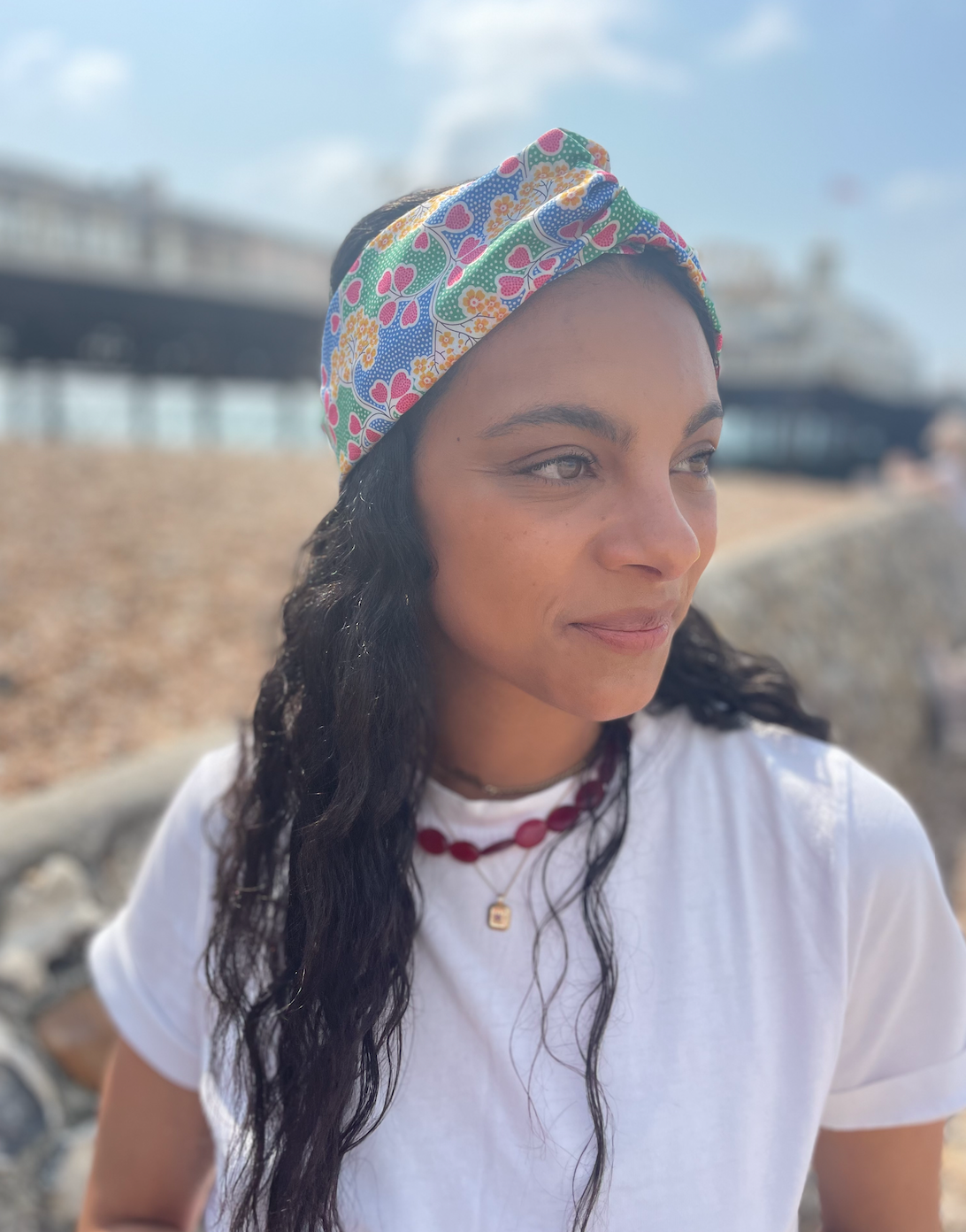 Twisted Turban Headband - Liberty of London Primula Point