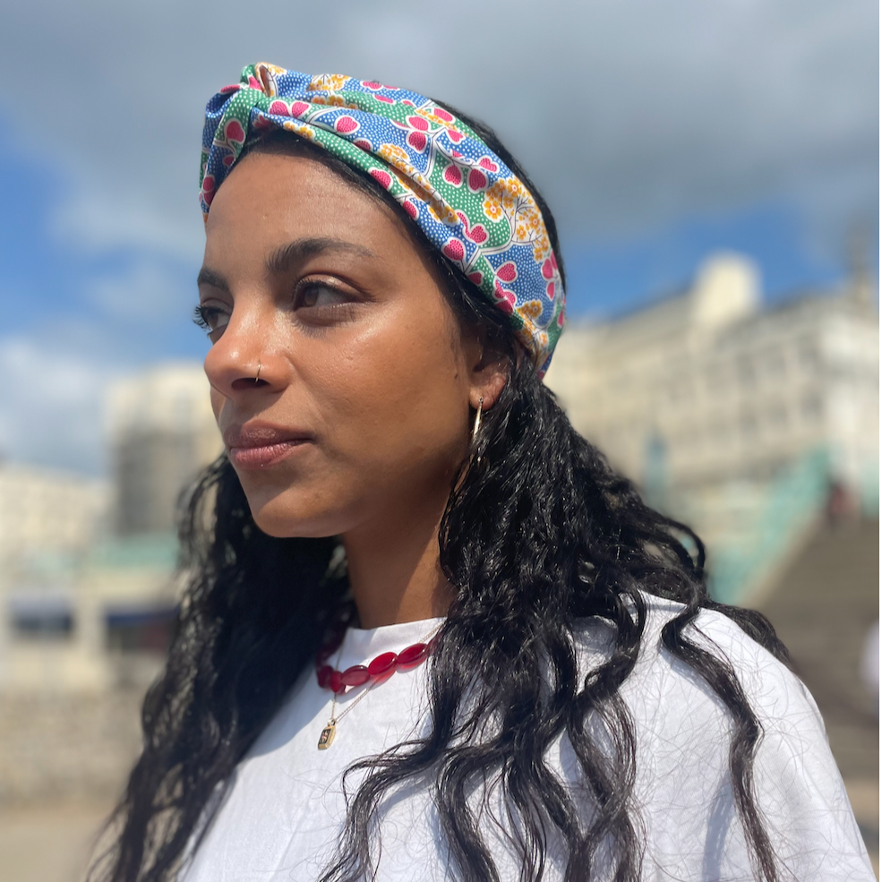 Twisted Turban Headband - Liberty of London Primula Point