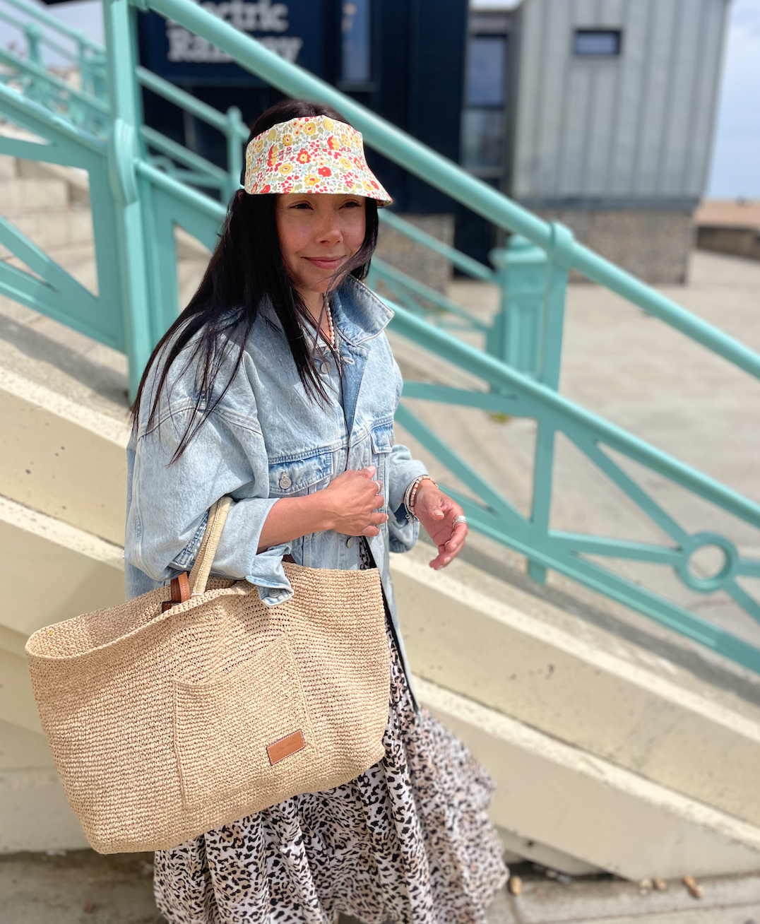 Sun Visor in Liberty Yellow D'anjo - Bright Floral print