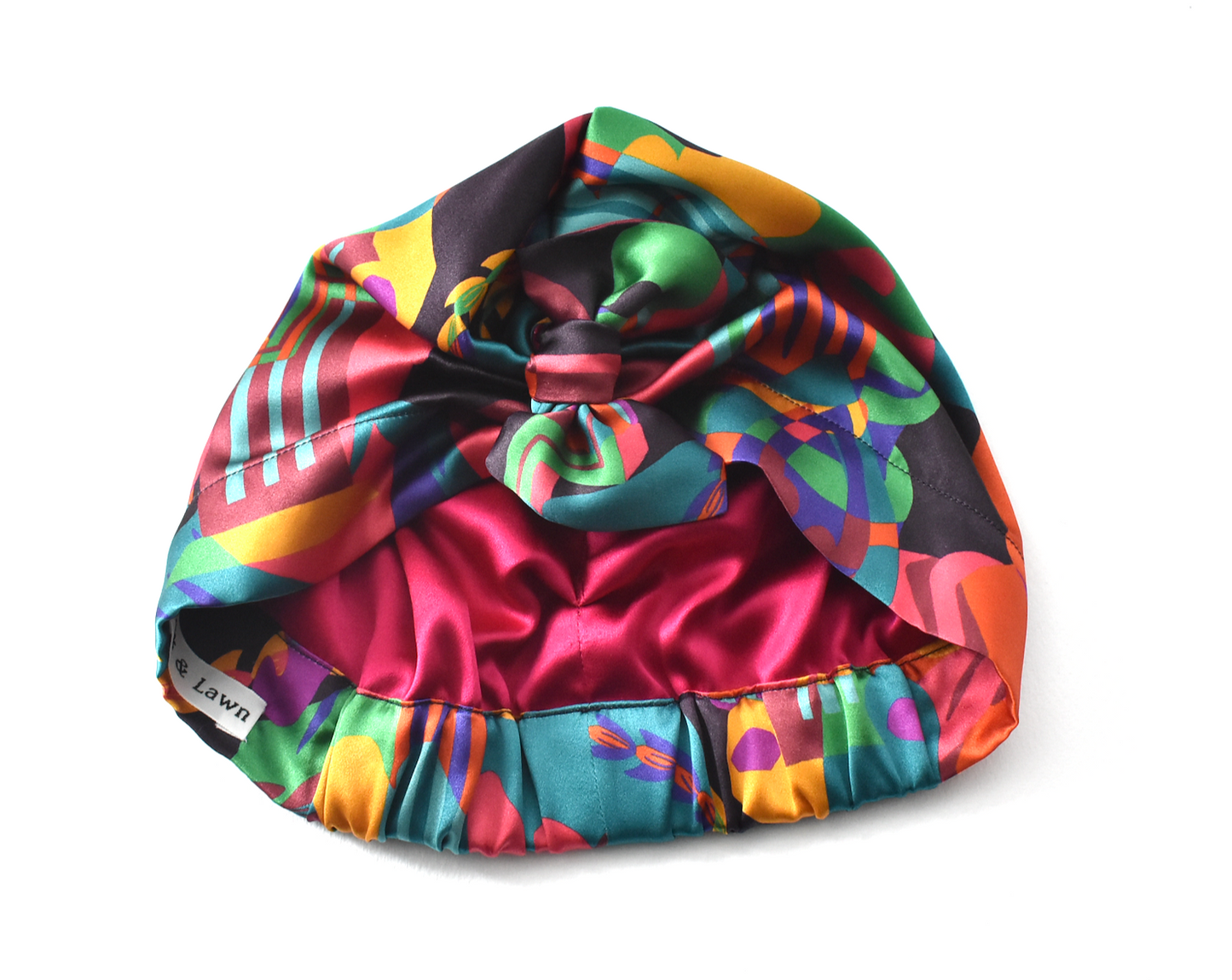 Luxury Silk Turban & Head wrap - Liberty of London Curation - Multicolour graphic silk
