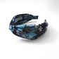 Luxury Silk Twisted Alice band - Liberty of London Artist Blue Osterley Floral 100% Silk - Silk & Lawn
