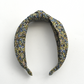 Classic Knot head band - Liberty of London Green Sweet Cherries - Ditsy print - Silk & Lawn