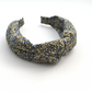 Classic Knot head band - Liberty of London Green Sweet Cherries - Ditsy print - Silk & Lawn