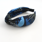 Classic Knot head band - Liberty of London Blue Memphis Trail Abstract Floral print - Silk & Lawn
