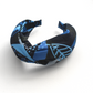 Twisted Alice Headband - Liberty of London Blue Memphis Trail Abstract Floral print - Silk & Lawn