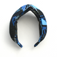 Twisted Alice Headband - Liberty of London Blue Memphis Trail Abstract Floral print - Silk & Lawn