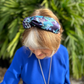 Luxury Silk Twisted Alice band - Liberty of London Artist Blue Osterley Floral 100% Silk - Silk & Lawn