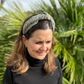 Classic Knot head band - Liberty of London Green Sweet Cherries - Ditsy print - Silk & Lawn