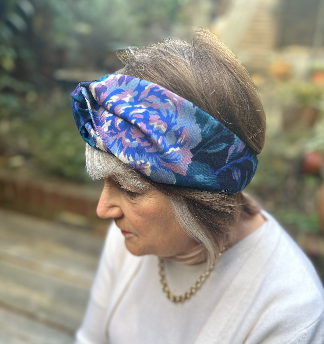 Twisted Turban hairband - VARIOUS - in Vintage Liberty of London Varuna Wool