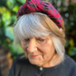 Luxury Silk Knot Alice band - Vintage Liberty of London Paisley print - Red & Black 100% Silk-Satin