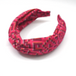 Classic Twist Alice Headband - Liberty of London Pink Farhad print - Silk & Lawn