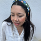 Twisted Alice Headband - Liberty of London Green floral print - Silk & Lawn