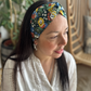 Twisted Turban Headband - Liberty Green Floral - Silk & Lawn