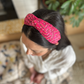 Classic Twist Alice Headband - Liberty of London Pink Farhad print - Silk & Lawn