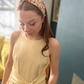 Twisted Alice Headband - Liberty of London Vintage Chrysanthemum print - Silk & Lawn