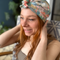 Ladies Turban Hat - Liberty of London Cactus print - Silk & Lawn