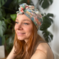 Ladies Turban Hat - Liberty of London Cactus print - Silk & Lawn