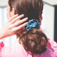Scrunchie - Liberty of London Mayhaze Blue - Silk & Lawn