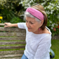 Twisted Alice Headband - Liberty of London Pink Glenjade print - Silk & Lawn