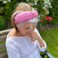 Twisted Alice Headband - Liberty of London Pink Glenjade print - Silk & Lawn