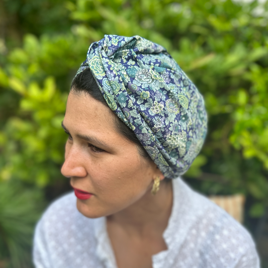 Little Susan Turban Hat - Elysian Floral print by Liberty of London