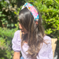 Luxury Silk Twisted Alice band - Grafitti Liberty Artist print on Silk-Satin - Silk & Lawn