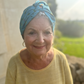 Little Susan Twisted Silk Turban & Head wrap - Liberty of London Meadow Floral Blue in Silk Crepe - Silk & Lawn