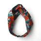 Twisted Turban Headband - Red Osterley Liberty print - Silk & Lawn