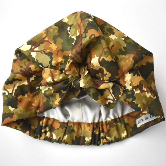 Ladies Turban Hat - Woodland Canopy A Liberty Odyssey print