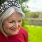 Classic Twist Alice Headband - Liberty of London Black and Red Floral print - Silk & Lawn