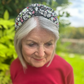 Classic Twist Alice Headband - Liberty of London Black and Red Floral print - Silk & Lawn