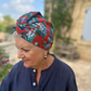 Little Susan Turban Hat - Liberty of London Red Osterley print (LARGE) - Silk & Lawn