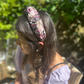Knot Twisted headband - Liberty of London Kaleidoscope Pink - Silk & Lawn