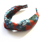 Classic Knot head band - Liberty of London Red Osterley - Silk & Lawn